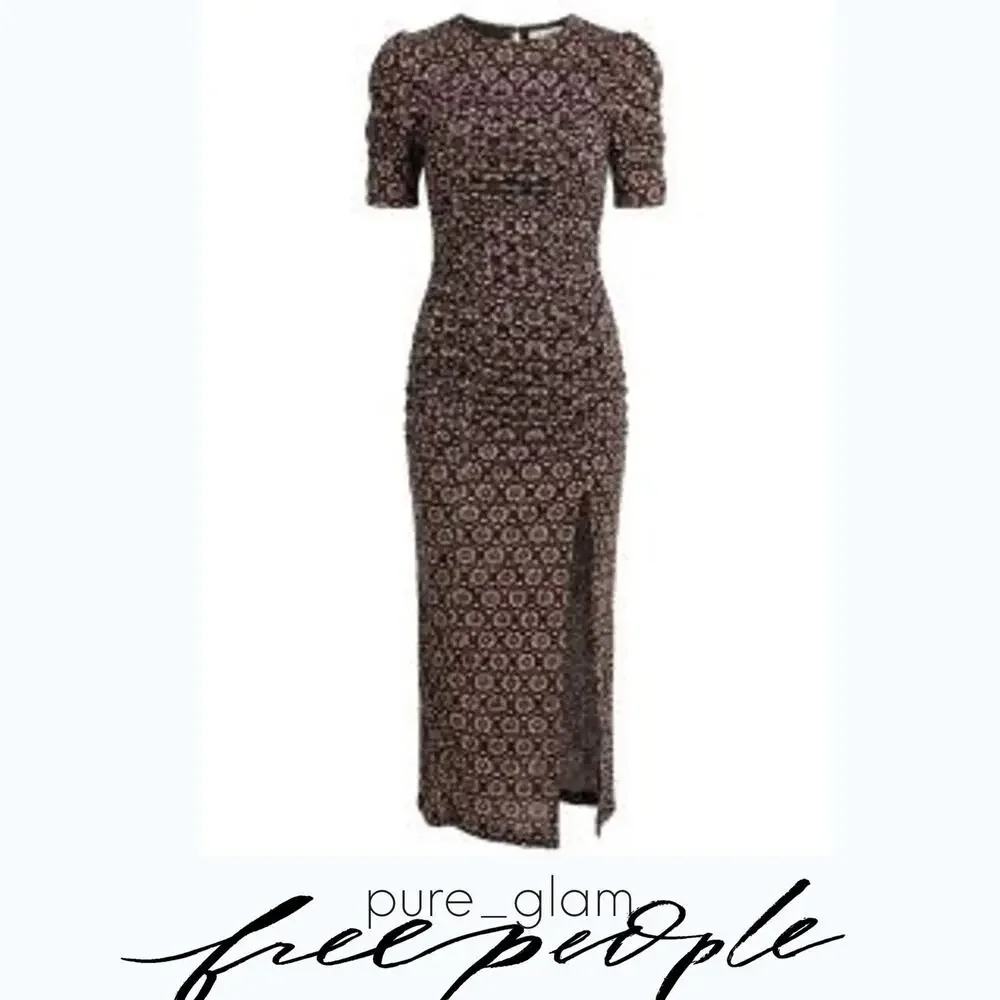 Free People floral midi dress